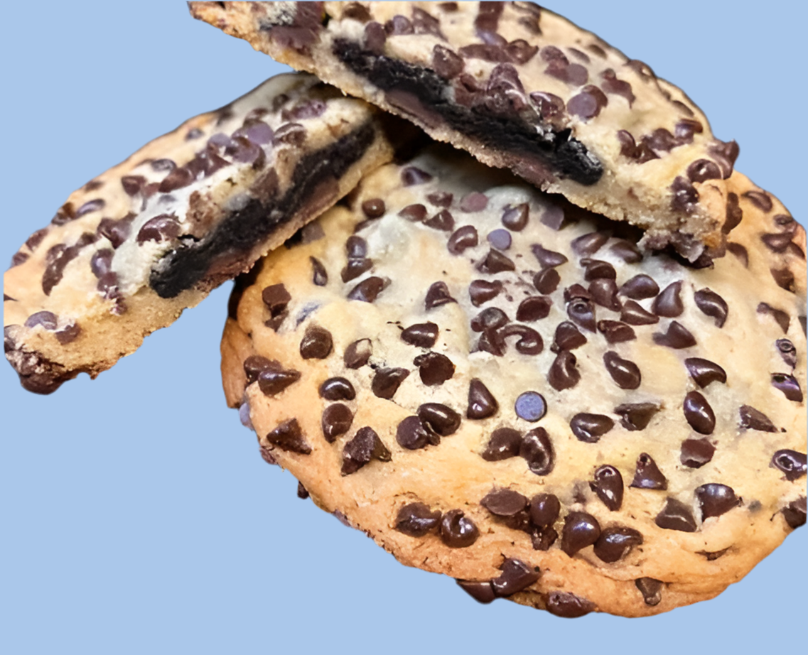 Oreo Truffle Spread Stuffed Chocolate Chip Cookie